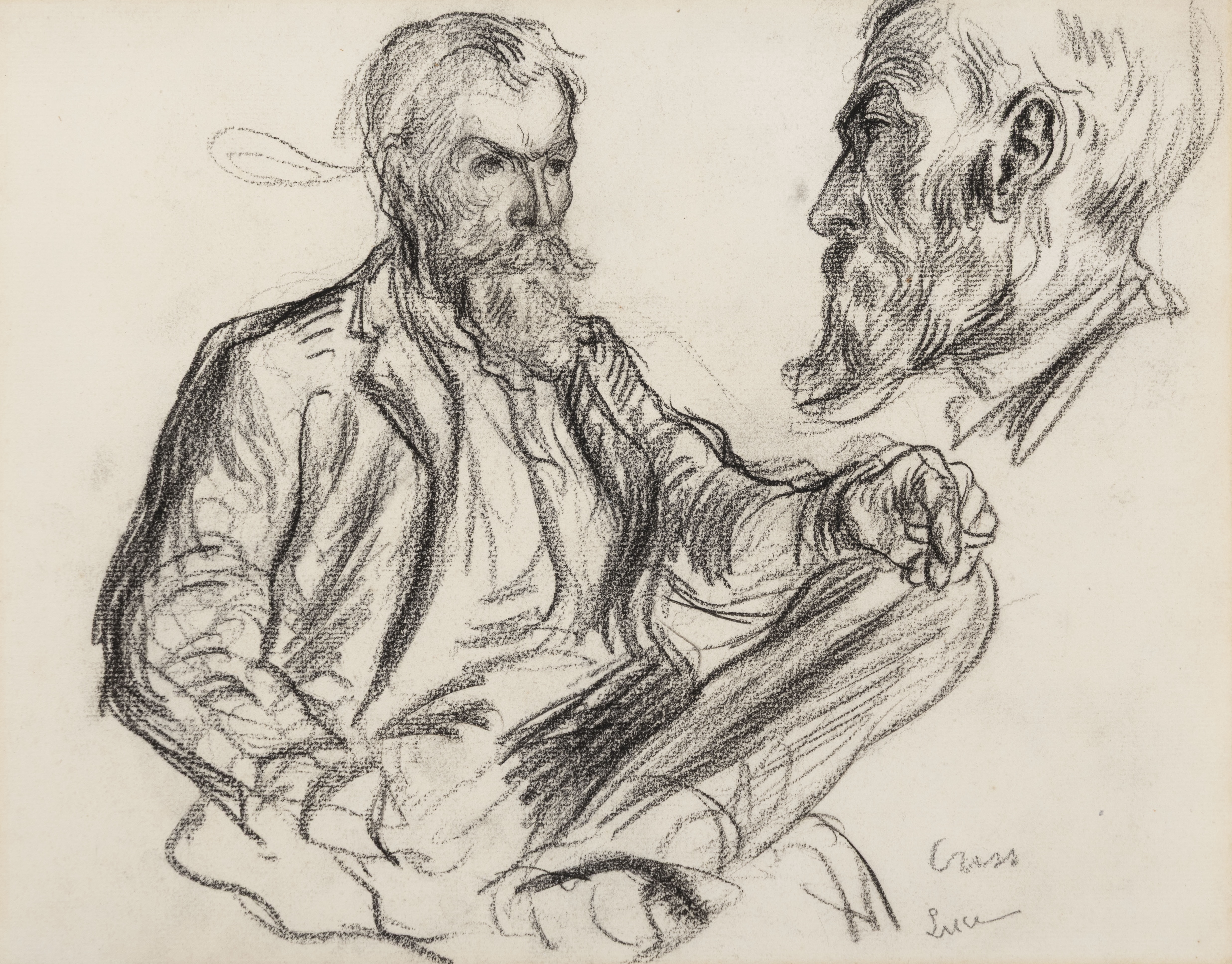 Two Studies for a Portrait of Henri-Edmond Cross